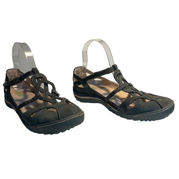 Jambu Shoes Women 10 M “Spain” Gray Leather Walking Mary Jane Comfort WJ17SAN19 - Picture 2 of 11